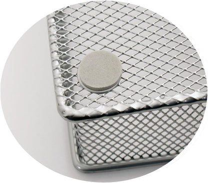 Mesh Large Cutlery Tray with Foam Feet - 6 Compartments - Kitchen Organization/Silverware Storage Utensil Flatware Tray