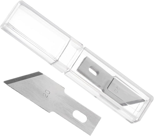 Craft Hobby Blades, #20 Manganese Steel Replacement Cutting Carving Blade Refill Hobby Knife Blades Set with Storage Case - (Applications: for Art Scrapbooking DIY), 40-Pieces