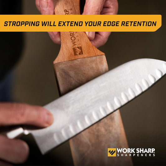 Leather Strop And Diamond Emulsion Kit - Precision Edge Refinement System - Knife Sharpening, Polishing, Honing Tools And Blades