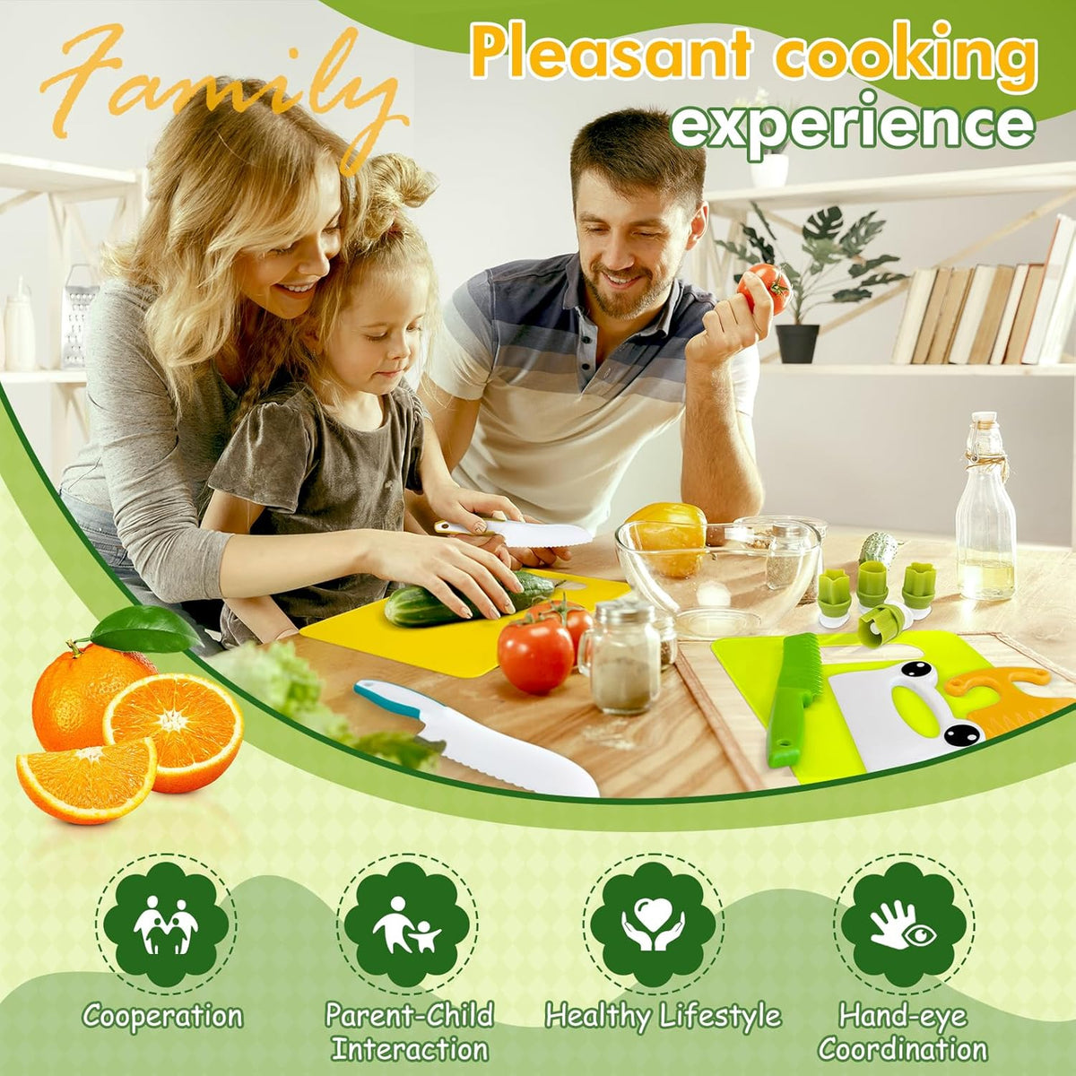 13 Pieces Kids Safe Knife Set for Real Cooking Child-Friendly Plastic Chef Tools Montessori Kitchen Toys for Toddlers Birthday Gifts for Boys and Girls Ages 4+ (A)