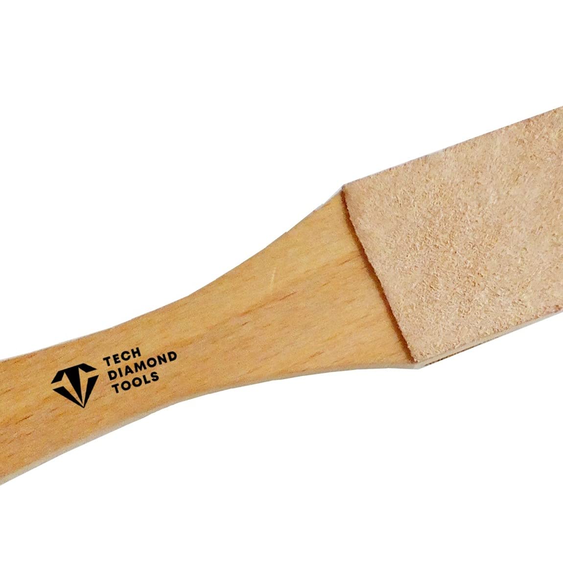 Set of 11” Long Leather Paddle Strop for Knife Sharpening and Two Diamond Polishing Compounds with High Concentration for Sharpening Knives, Double Sided Leather Strop USA Made