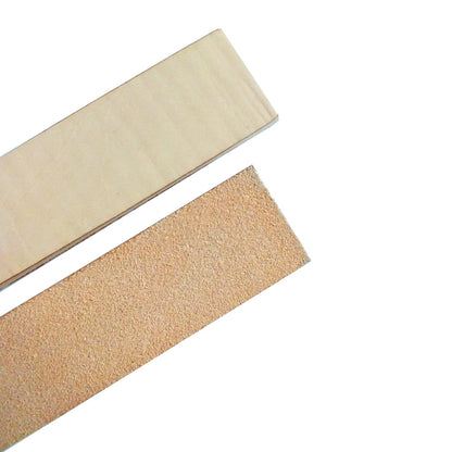 Set of 11” Long Leather Paddle Strop for Knife Sharpening and Two Diamond Polishing Compounds with High Concentration for Sharpening Knives, Double Sided Leather Strop USA Made