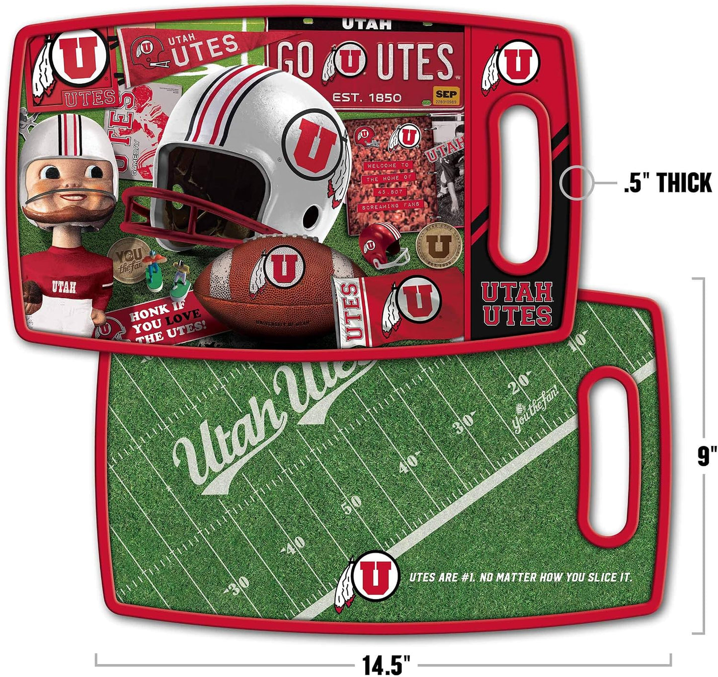 NCAA Retro Series Cutting Board - Colors B