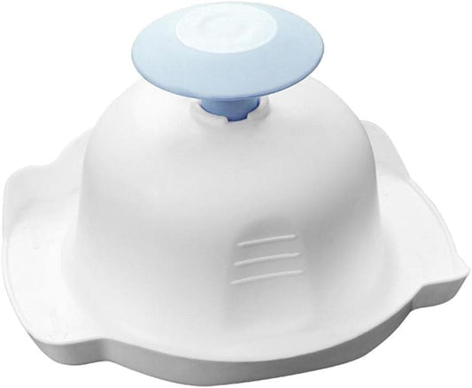 Blue Food Safety Holder for Mandolin or Grater, Finger Anti-Cut Protectors for Vegetable Graters and Peelers, Food Slicer Cutter Finger Guard, Mandolines