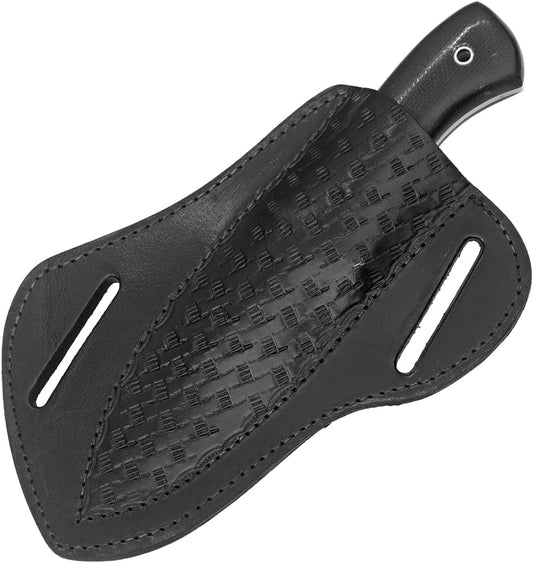 Leather Knife Sheaths for Fixed Blade Knives, 6 inches Skinner Knife Cover 100% Real Leather