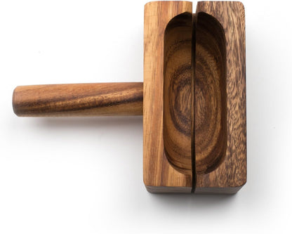 Gourmet 28330 Local 338 Bagel Miter, Acacia Wood, 7 x 5.5 x 2.5 inches