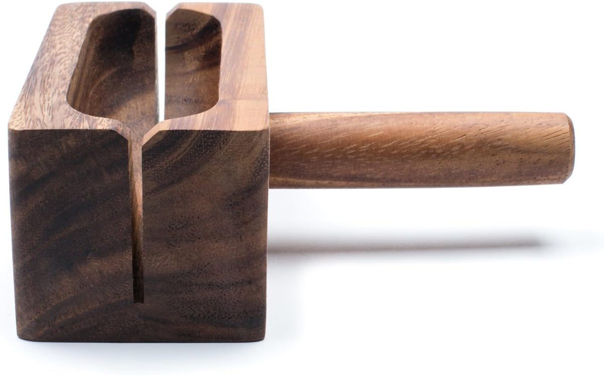 Gourmet 28330 Local 338 Bagel Miter, Acacia Wood, 7 x 5.5 x 2.5 inches