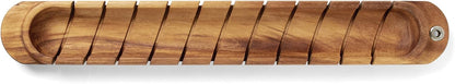Gourmet 28330 Local 338 Bagel Miter, Acacia Wood, 7 x 5.5 x 2.5 inches