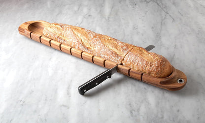 Gourmet 28330 Local 338 Bagel Miter, Acacia Wood, 7 x 5.5 x 2.5 inches