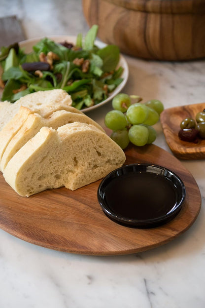 Gourmet 28330 Local 338 Bagel Miter, Acacia Wood, 7 x 5.5 x 2.5 inches