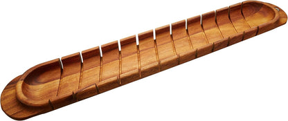 Gourmet 28330 Local 338 Bagel Miter, Acacia Wood, 7 x 5.5 x 2.5 inches