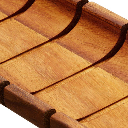 Gourmet 28330 Local 338 Bagel Miter, Acacia Wood, 7 x 5.5 x 2.5 inches
