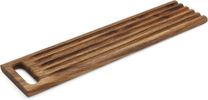 Gourmet 28330 Local 338 Bagel Miter, Acacia Wood, 7 x 5.5 x 2.5 inches