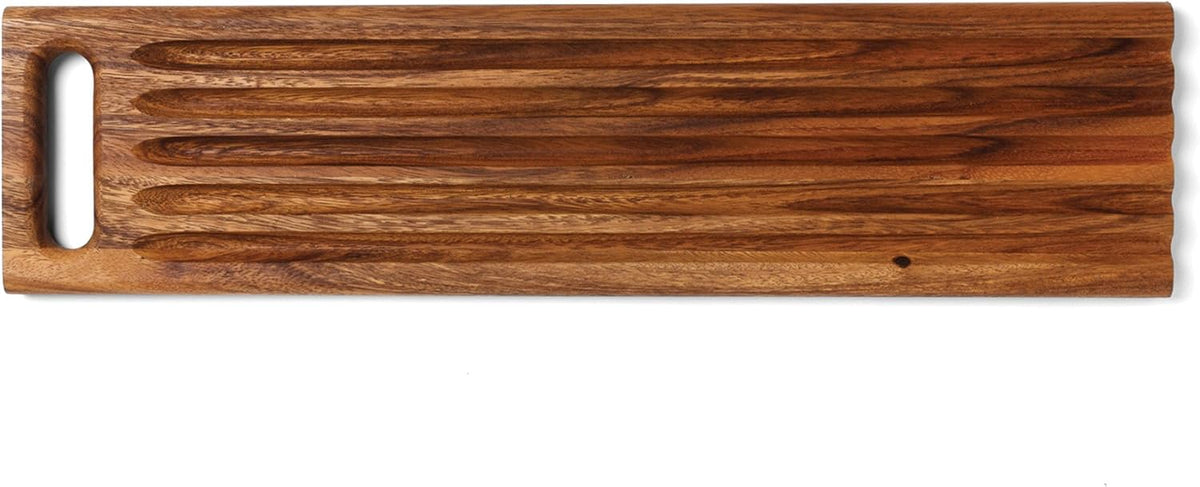 Gourmet 28330 Local 338 Bagel Miter, Acacia Wood, 7 x 5.5 x 2.5 inches