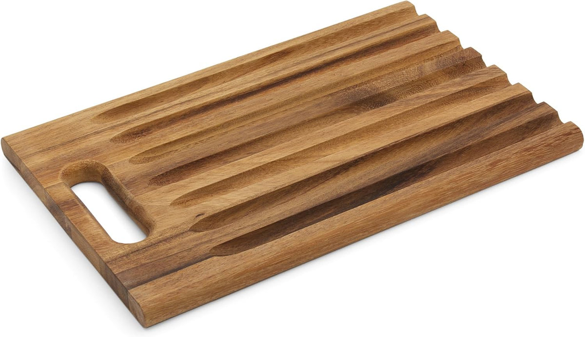 Gourmet 28330 Local 338 Bagel Miter, Acacia Wood, 7 x 5.5 x 2.5 inches