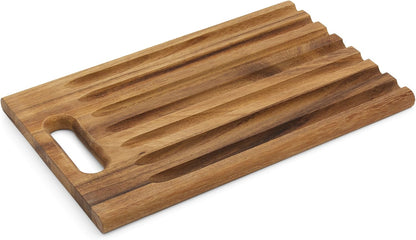 Gourmet 28330 Local 338 Bagel Miter, Acacia Wood, 7 x 5.5 x 2.5 inches