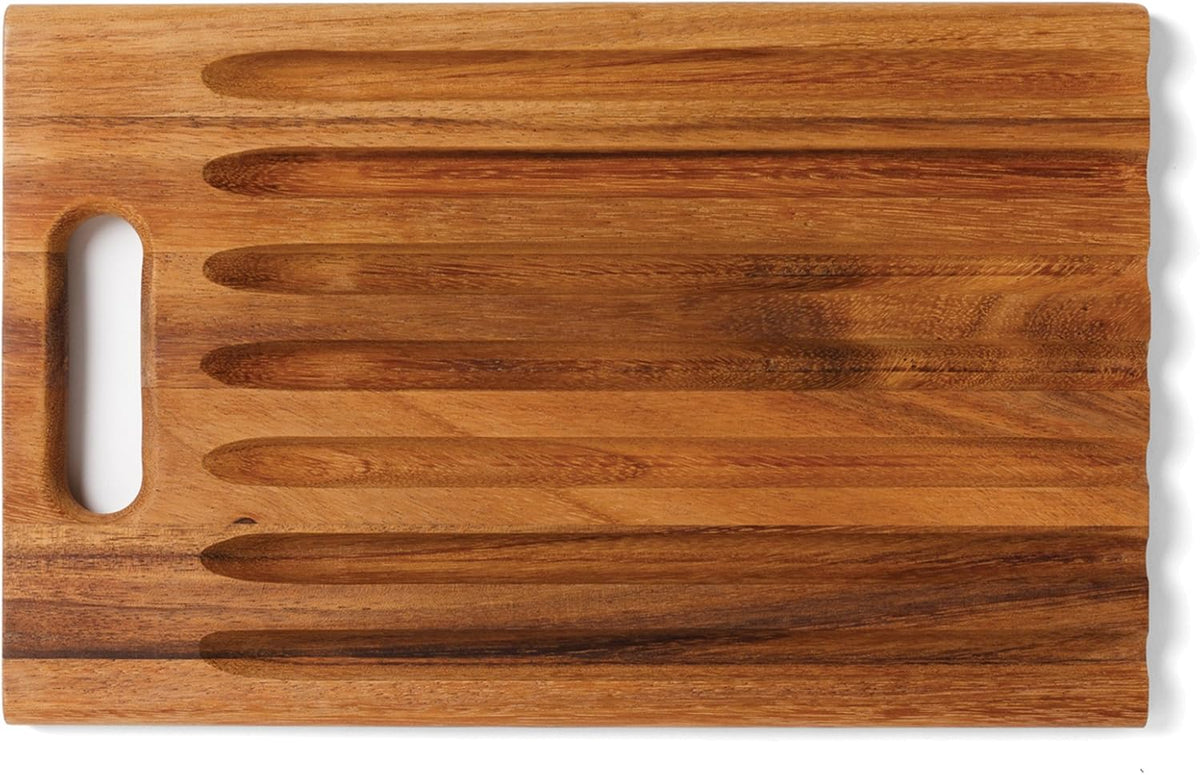 Gourmet 28330 Local 338 Bagel Miter, Acacia Wood, 7 x 5.5 x 2.5 inches