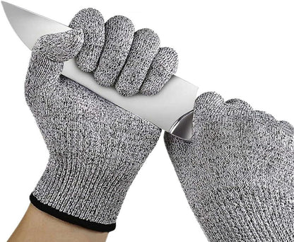 Cut Resistant Gloves Level 5, HPPE Glove Food Grade Cut Proof Gloves for Kitchen Cutting Oyster Shucking Mandoline Woodwork