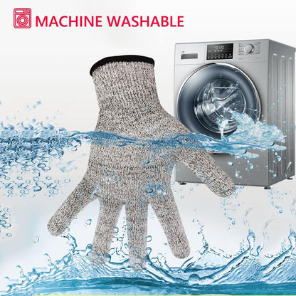 Cut Resistant Gloves Level 5, HPPE Glove Food Grade Cut Proof Gloves for Kitchen Cutting Oyster Shucking Mandoline Woodwork