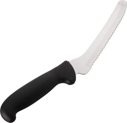 M18135BK Serrated Bread Knife, 8 Inch, Black