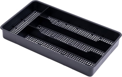 Small Utensil Silverware Kitchen Drawer Organizer, Clear