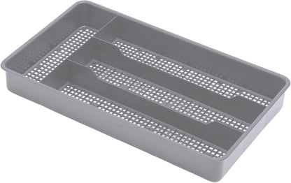 Small Utensil Silverware Kitchen Drawer Organizer, Clear