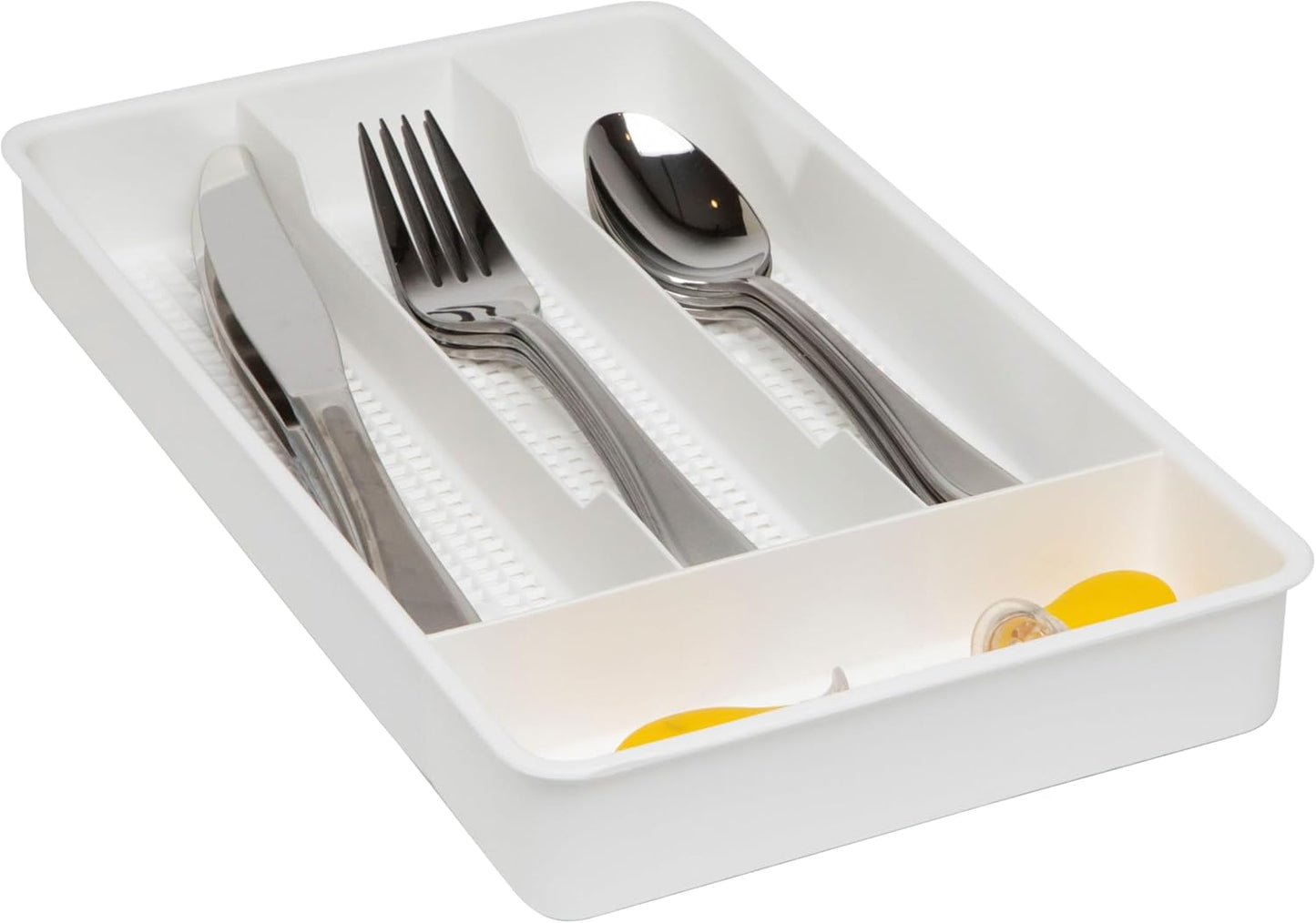 Small Utensil Silverware Kitchen Drawer Organizer, Clear