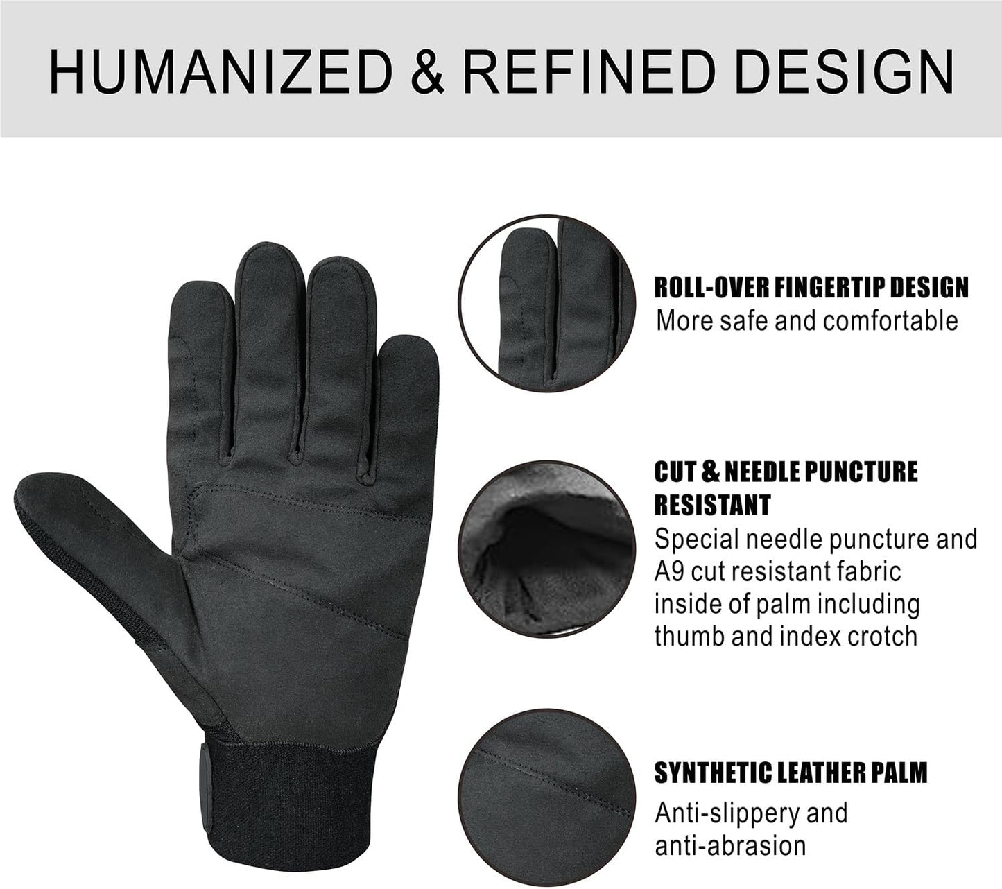 Needle Puncture & Thorn Proof Gloves | Level 3 Needlestick Resistant, A9 Cut Resistant Gloves