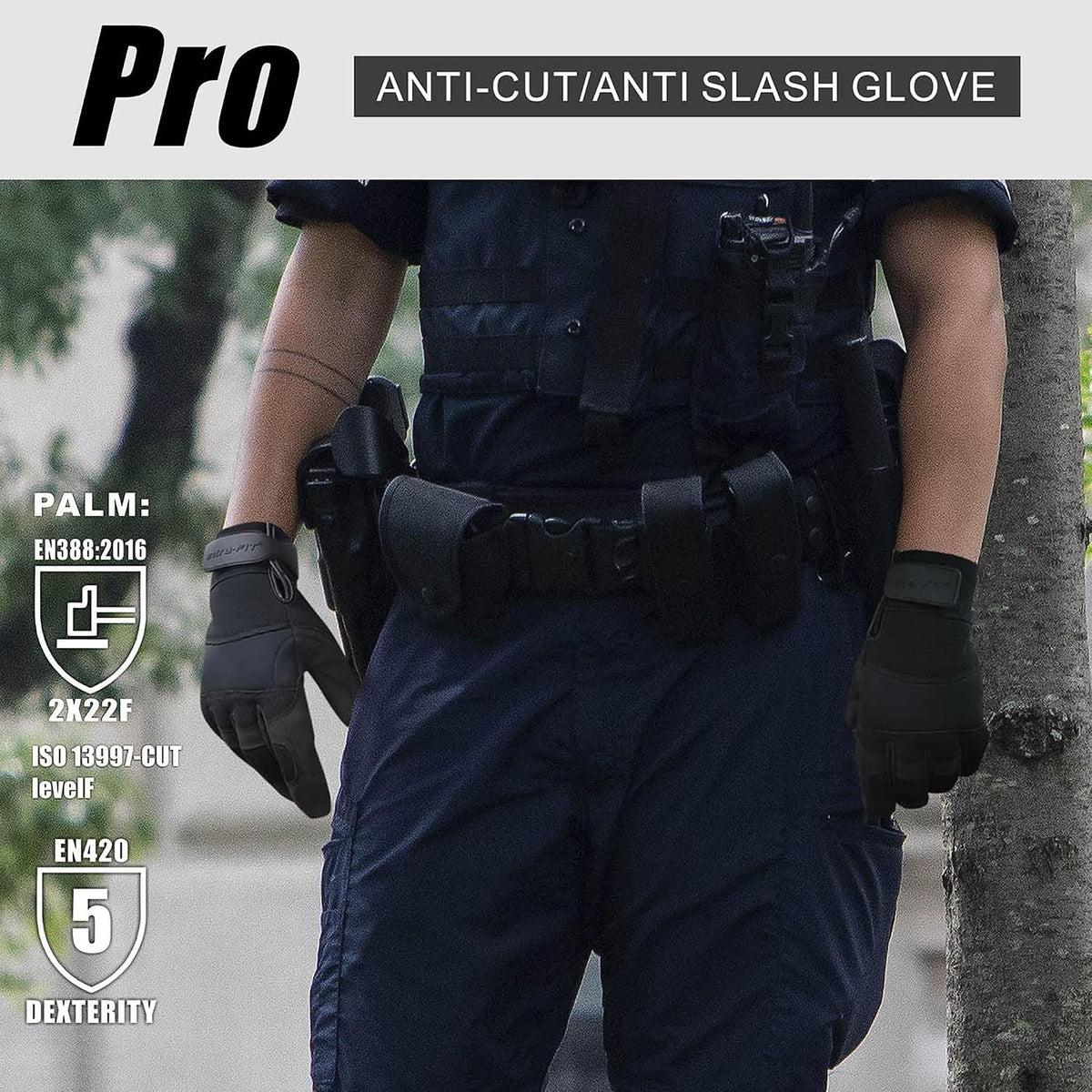 Needle Puncture & Thorn Proof Gloves | Level 3 Needlestick Resistant, A9 Cut Resistant Gloves
