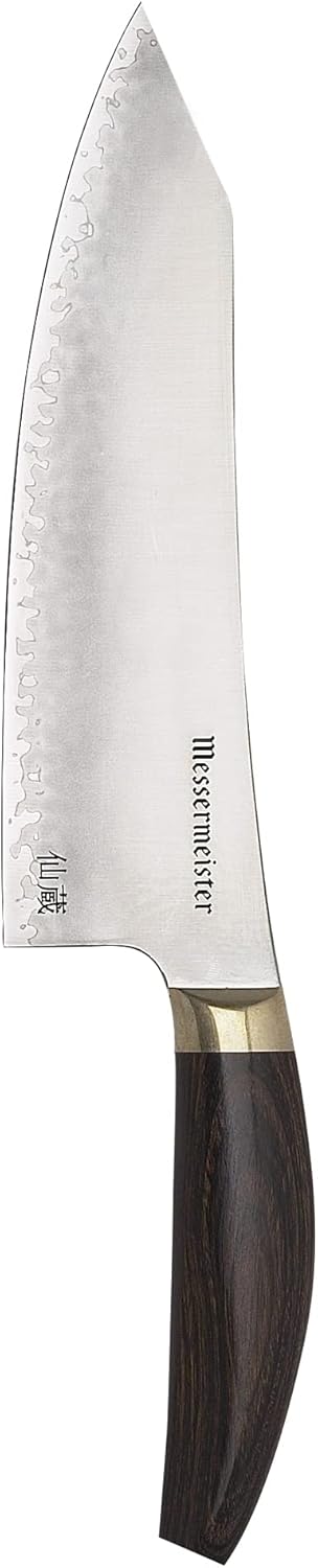 Kawashima 8” Chef’s Knife - SG2 Powdered Steel, Eco-Brass Bolster & Walnut Pakkawood Handle - Made in Seki, Japan