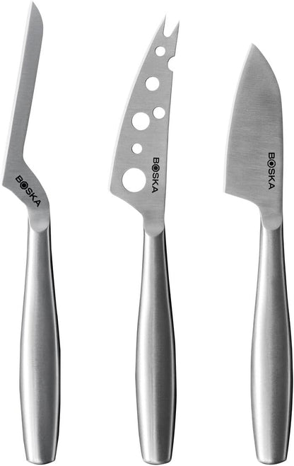 Cheese Knife Set Amigo Small - Set of 5 Small Knives for All Cheese Types - Ergonomic Beech Wood Handle - Stainless Steel - Non-stick Thanks to BSF Treatment