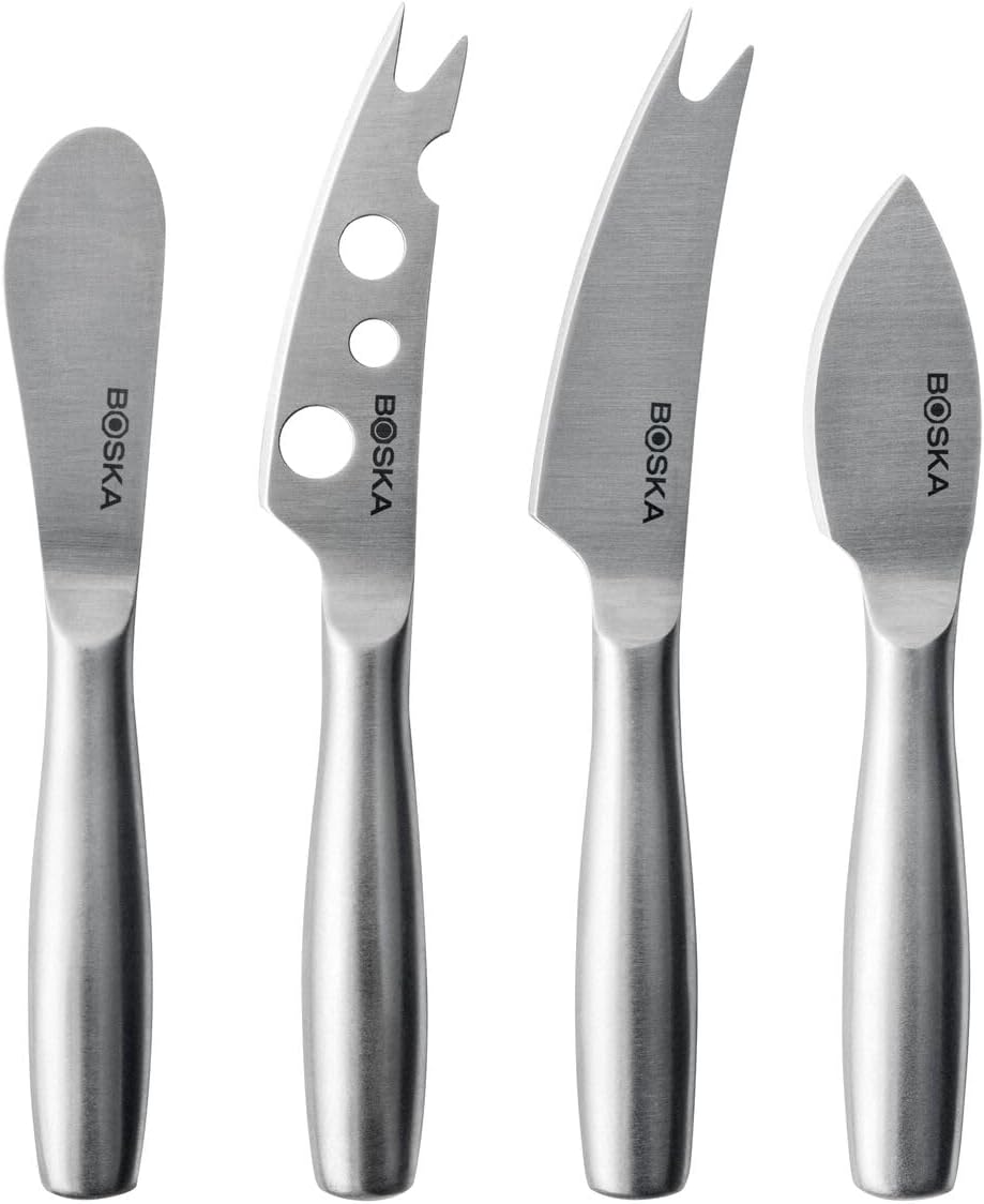 Cheese Knife Set Amigo Small - Set of 5 Small Knives for All Cheese Types - Ergonomic Beech Wood Handle - Stainless Steel - Non-stick Thanks to BSF Treatment