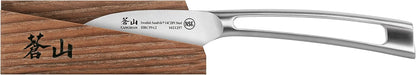 Cangshan TN1 Series 1021707 Swedish 14C28N Steel Forged 2.75-Inch Peeling Knife and Wood Sheath Set