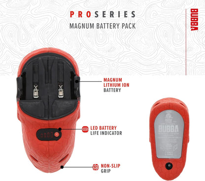 Magnum Lithium Ion Pack - Additional or Replacement Battery for Electric Fillet Knife - 50% More Capacity