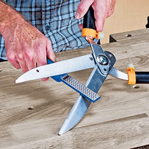 2 Piece Diamond Stone Sharpening Set – Dual-Sided Benchtop & Portable Pocket Sharpener with Coarse & Fine Grit – Genuine Diamond Particles, Anti-Slip Base, and Storage Case – 240021