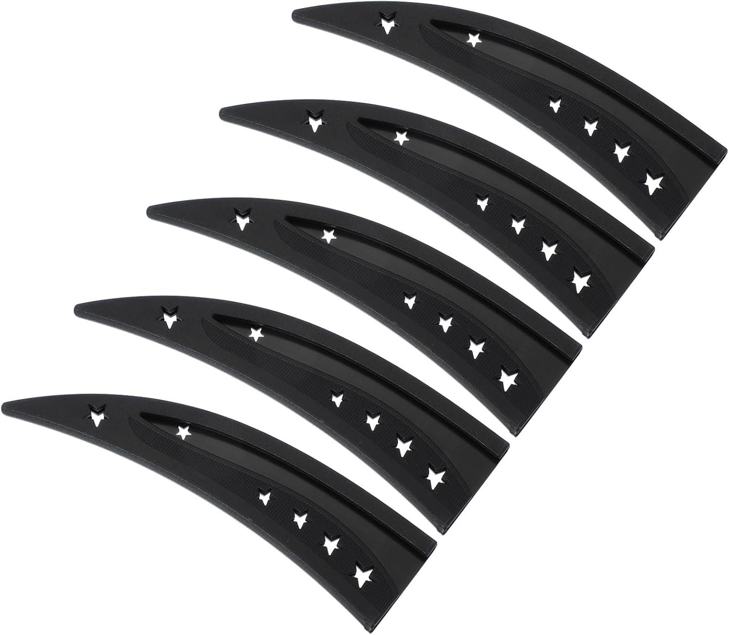 Plastic Safety Knife Cover Sleeves for 6" Boning Knife 6.4 x 1.6 Inch (LxW), 5 Pack Knife Blade Guard Protector Universal Kitchen Knife Sheath for Kitchen Bar, Black
