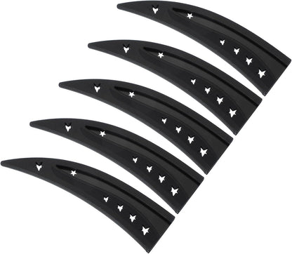 Plastic Safety Knife Cover Sleeves for 6" Boning Knife 6.4 x 1.6 Inch (LxW), 5 Pack Knife Blade Guard Protector Universal Kitchen Knife Sheath for Kitchen Bar, Black