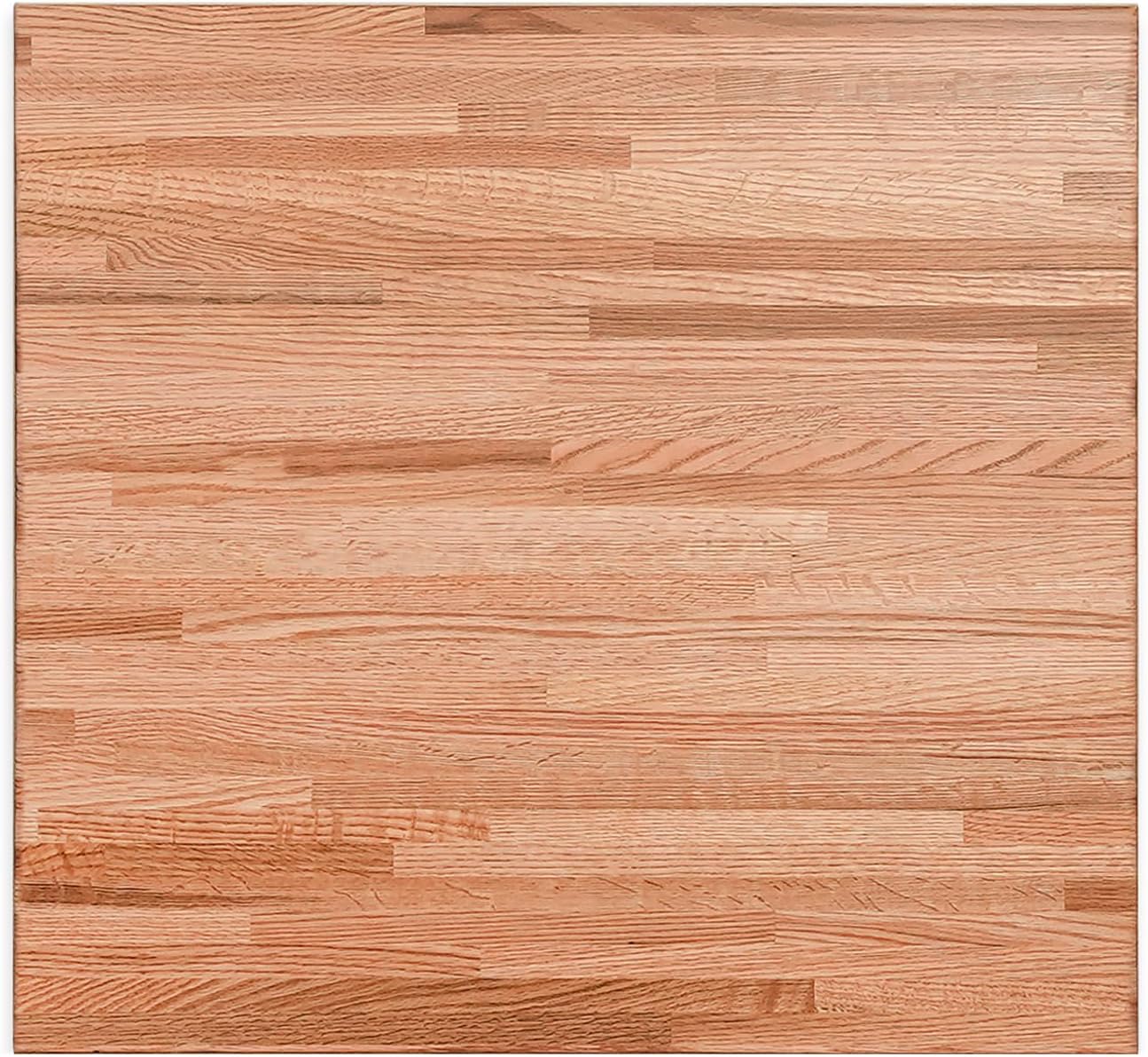 Butcher Block Counter Top, USA Grown Oak Solid Hardwood Countertop, Wood Slabs for Kitchen, Reversible, Both Side Polished, Prefinished with Food-safe Oil, 1.5" Thickness, 18" L x 25" W