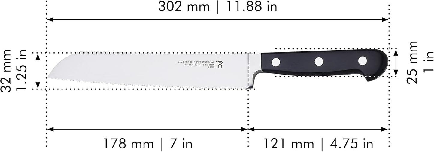 Modernist Razor-Sharp 8-inch Bread Knife, Cake Knife, German Engineered Informed by 100+ Years of Mastery