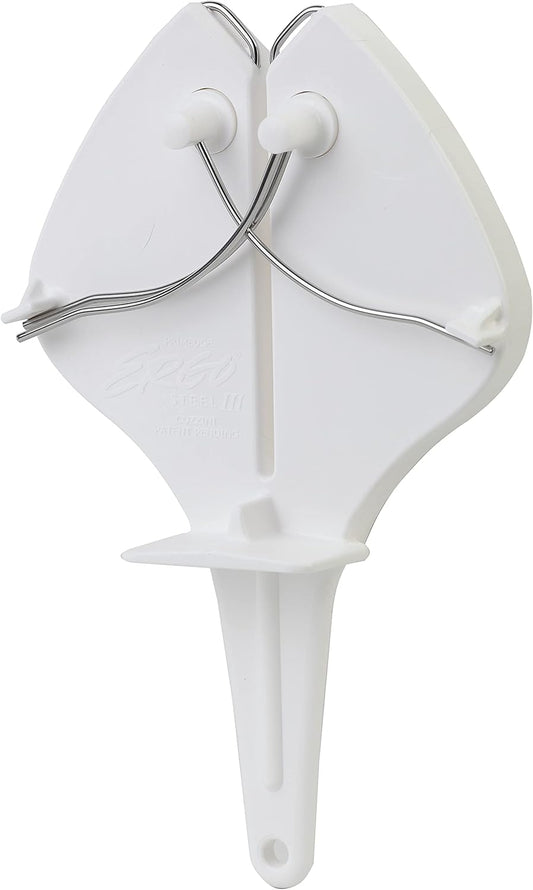 ERGO STEEL 3 Knife Edge Maintenance Sharpening Tool-White