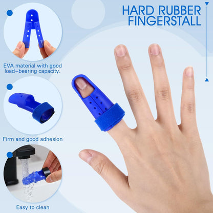 10 Pcs Mallet Finger Splint, 5 Sizes Finger Support Brace Stabilizer Straightener Plastic Fingertip Protectors Arthritis Knuckle Immobilization for Thumb Pinky Middle Index Ring(Beige)