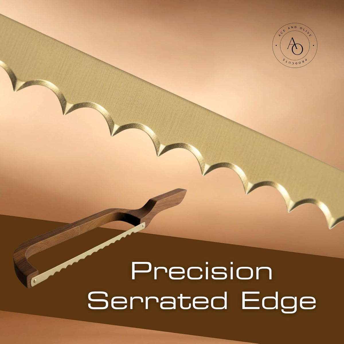 Bread Bow Knife for Homemade Bread Smooth Fiddle Bow Sourdough Cutter with Serrated Blade & Acacia Handle Slice Artisan Loaves Like a Pro