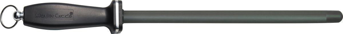 Impact Resistant Black Ceramic Finish Knife Sharpener Rod, Knife Honing Rod, knife sharpeners for kitchen knives L 11″ D 0.6”