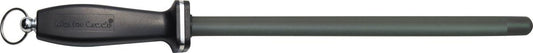 Impact Resistant Black Ceramic Finish Knife Sharpener Rod, Knife Honing Rod, knife sharpeners for kitchen knives L 11″ D 0.6”