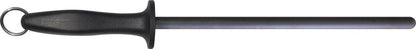Impact Resistant Black Ceramic Finish Knife Sharpener Rod, Knife Honing Rod, knife sharpeners for kitchen knives L 11″ D 0.6”