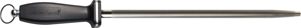 Impact Resistant Black Ceramic Finish Knife Sharpener Rod, Knife Honing Rod, knife sharpeners for kitchen knives L 11″ D 0.6”