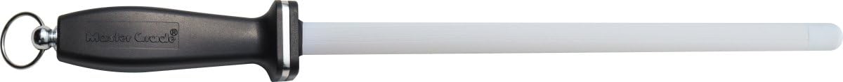 Impact Resistant Black Ceramic Finish Knife Sharpener Rod, Knife Honing Rod, knife sharpeners for kitchen knives L 11″ D 0.6”