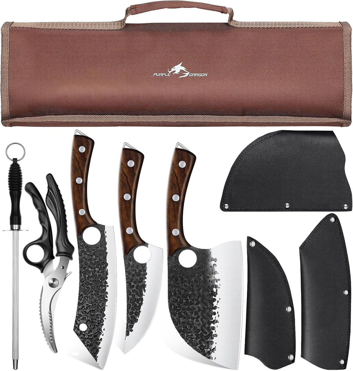Butcher Knife Set - Chef Knife Set with Bag