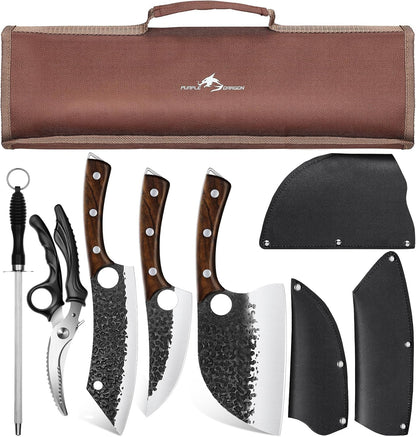 Butcher Knife Set - Chef Knife Set with Bag