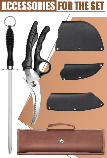 Butcher Knife Set - Chef Knife Set with Bag